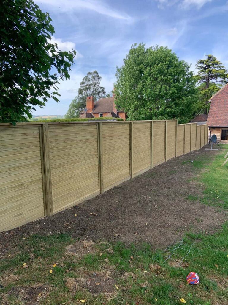 This is a photo of an acoustic fence installed by Fast Fix Fencing Doddington